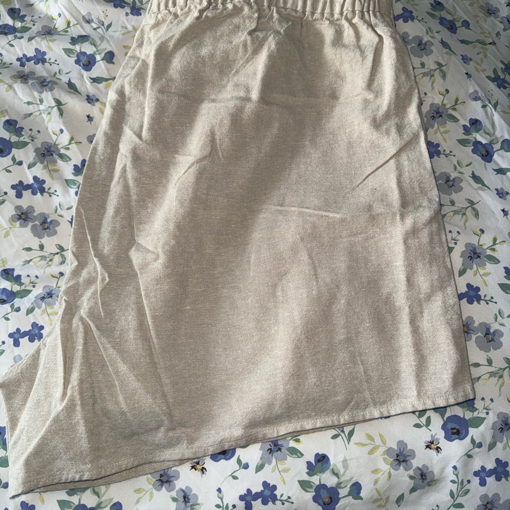 Old Navy Asymmetrical Cream Skirt